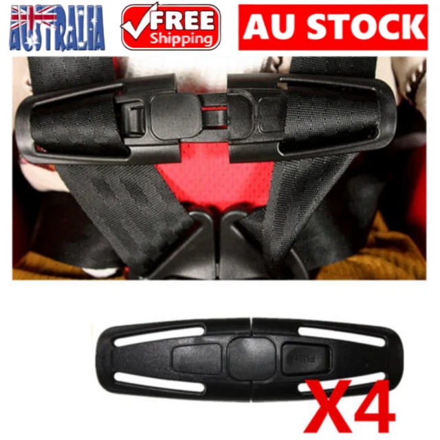 4pcs Baby Car Safety Seat Strap Belt Harness Chest Clip Child Safe Buckle Lock