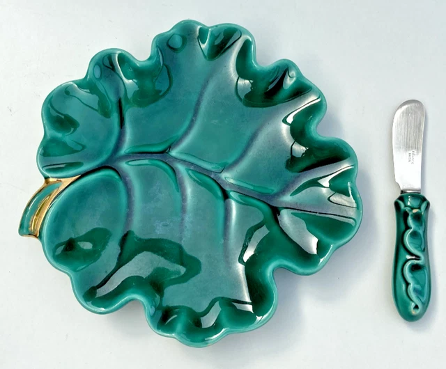 Plateau Céramique Feuille Argentée 14,5 X 9 Cm – Élégant Pour Bijoux, Clés, Bonbons, Déco Intérieur Et Photographie