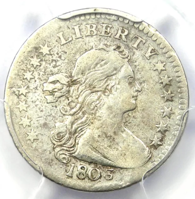 1803 Draped Bust Half Dime H10C Coin - Certified PCGS VF Details - Rare Date