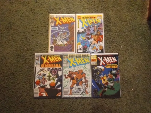 Marvel Comics X-Men Giant Annual Lot Of 5 Bronze Age VF/NM Great Condition RARE!