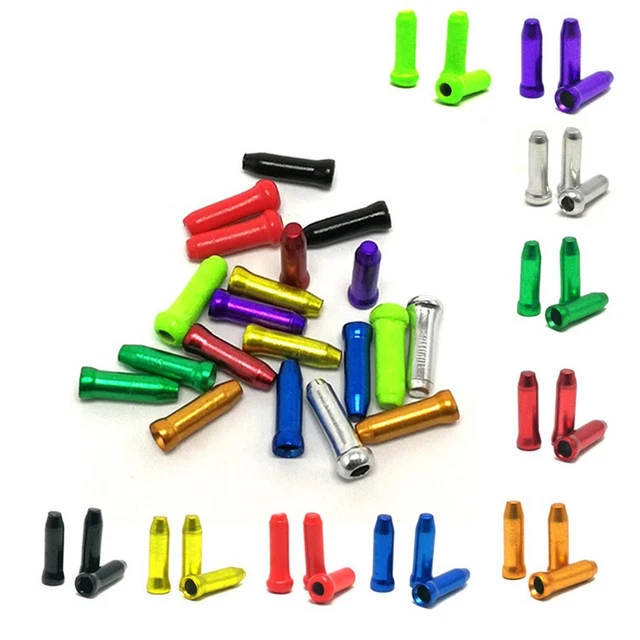 Kit De 16 Embouts De Câble Pour Vélo - Aluminium, 4mm/5mm - Compatible Dérailleurs Et Freins VTT/route