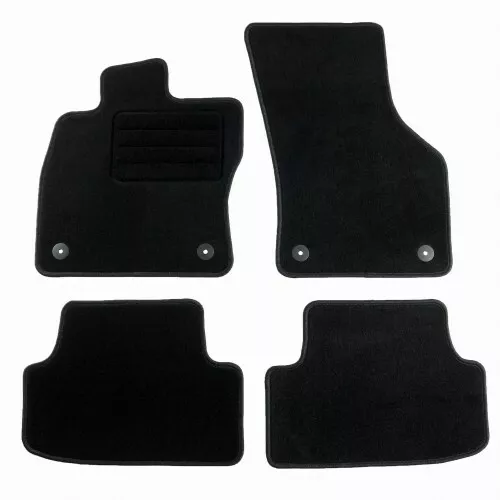 Skoda Octavia III 2012- tapis de sol moquette velours noir