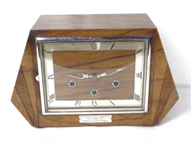 Vintage Art Deco Chiming Mantle Clock.#3