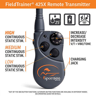 SportDOG FieldTrainer SD-425X Remote Dog Trainer FREE Extra Color Strap 3