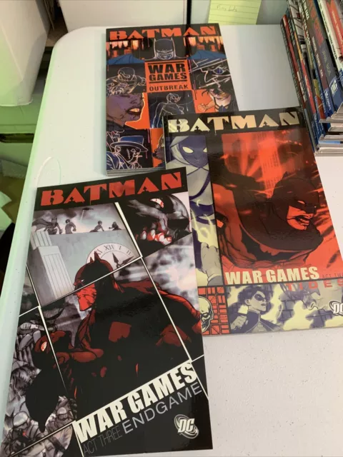 Batman: War Games:  Act One, Two & Three - TPB:  DC:  Out Break, Tides, End Game