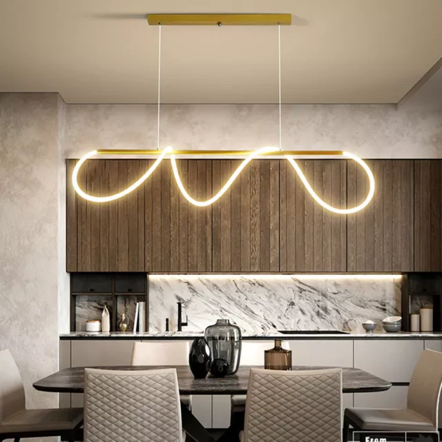 Modern LED Pendant Light Fixture Ceiling Light Hanging Lamp Dining Room 2200LM