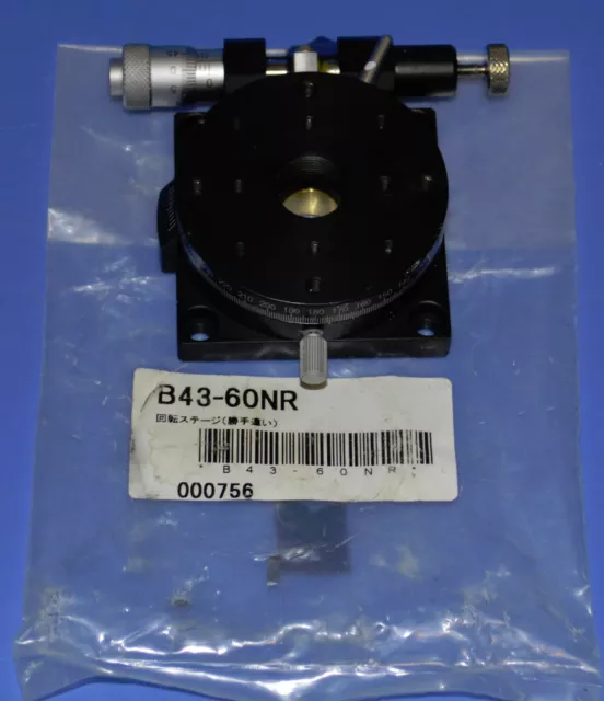 NEW SURUGA SEIKI B43-60NR Manual Rotary Stage360 ° Rotation Table Size 60mm