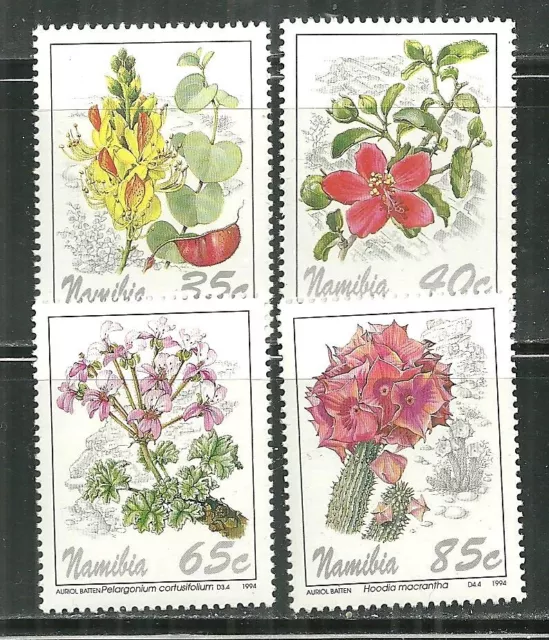 Namibia 762-65 Mnh Local Flowers