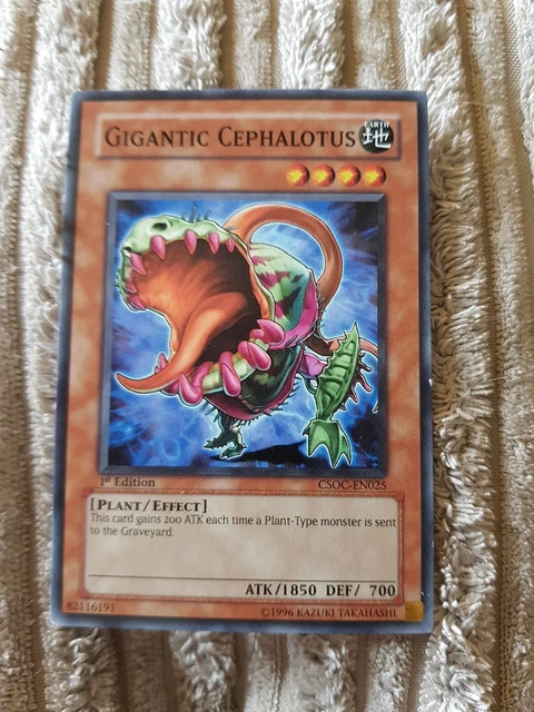 1X YUGIOH TCG Gigantic Cephalotus CSOC EN025 Trading Card Game £1.17 ...