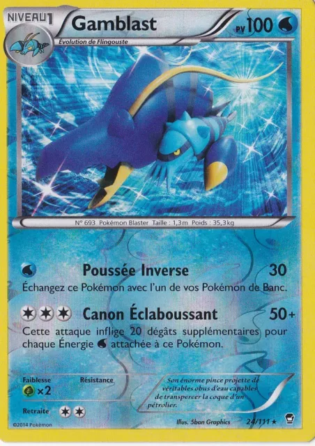 Gamblast Reverse - XY3:Poings Furieux - 24/111 - Carte Pokemon Française