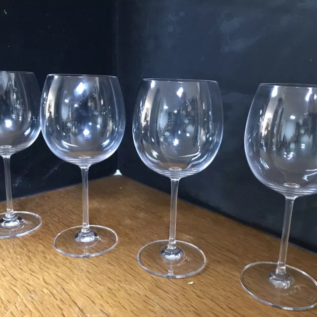 Set of 4 Marouis by Waterford Crystal cut glass wine glasses