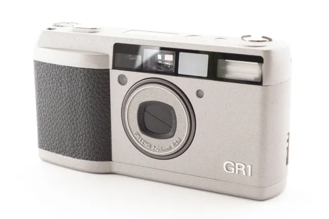 [Near MINT] Ricoh GR1 Silver Point & Shoot 35mm Film Camera From JAPAN