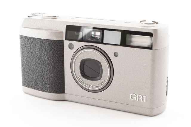 [Near MINT] Ricoh GR1 Silver Point & Shoot 35mm Film Camera From JAPAN