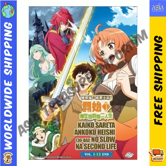 Kaiko Sareta Ankoku Heishi(30-Dai)No Slow Na Second Life (1-12End) Anime  DVD