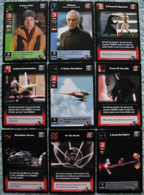 Young Jedi CCG Dual of the Fates Common Set Star Wars