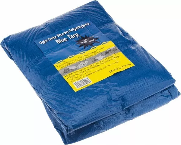 Value Collection 25' Long x 20' Wide Polyethylene Tarp & Dust Cover Blue Value Collection 25' Long x 20' Wide Polyethylene Tarp & Dust Cover Blue