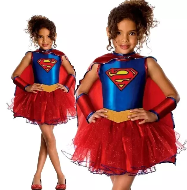 Supergirl Tutu Déguisement Superhéros Filles Marvel Livre Jour Costume