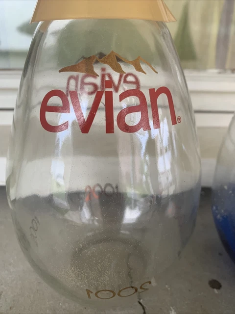 Bouteille D'eau Collector Evian "Goutte" - Édition 2002 - 1 Litre - Bleue - Neuve Sous Blister