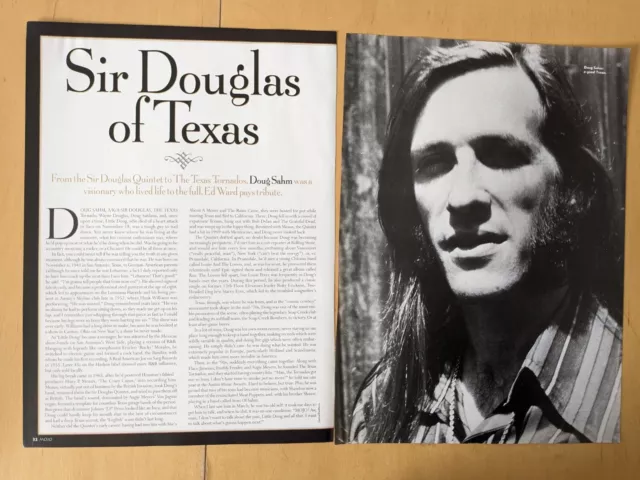 DOUG SAHM Great UK Clippings Article U566