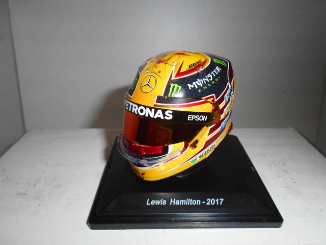 Casque Bell 1:5 Spark Lewis Hamilton #44 - Vainqueur GP Mexico 2017 - Modèle 5HF171 - Neuf - Collection F1