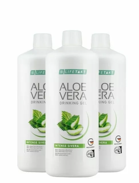 LR Aloe Vera Drinking Gel- Intense Sivera- Brennnessel 3x 1000ml OVP NEU 08/2024