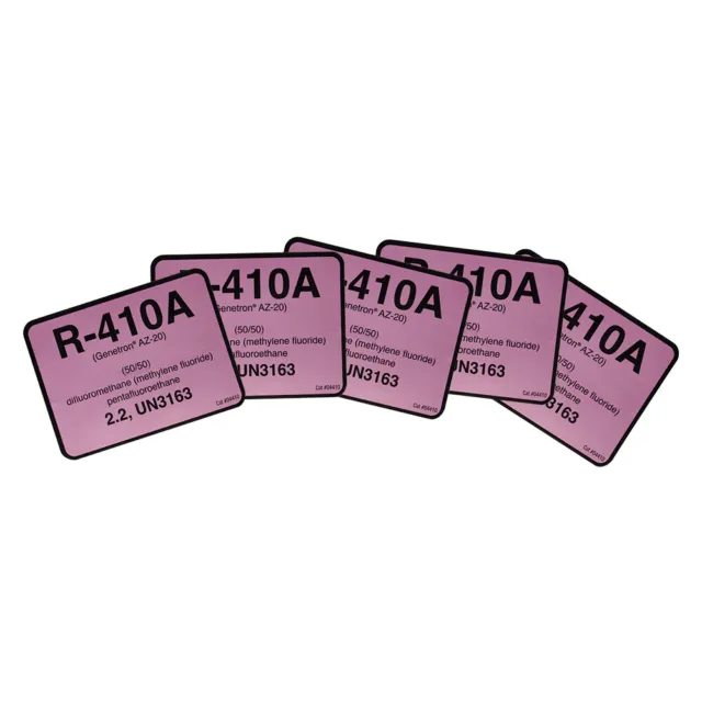 R-410A / R410A Label # 04410 , Pack of (5)