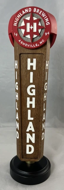 Highland Brewing Company Craft Draft Beer 10" Tap Handle Asheville NC