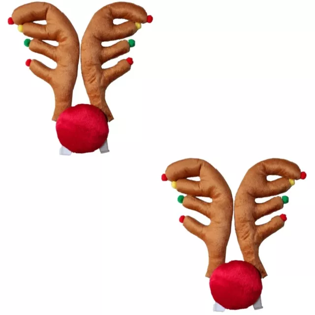 2 Count Car Decorations for Christmas Reindeer Nativity Holiday