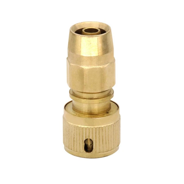 sourcing map Tubo da giardino in ottone Quick Connect Set Raccordi M18x1.5 Maschio e M18 Femmina Filettatura Tubo Acqua Connettori Rondella di Pressione Adattatore