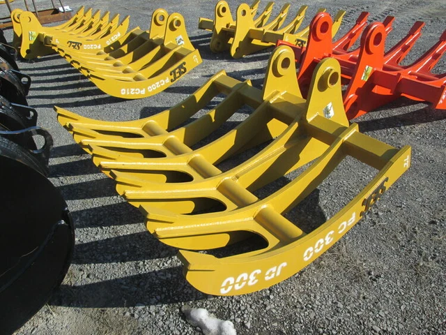 NEW 72" SEC ROOT RAKE Kobelco SK220 SK290 SK300 SK330 SK350 Komatsu PC300