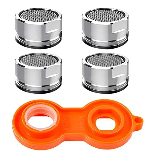 4 Pcs Mousseur Robinet Economie Eau Aérateur de Robinet Accessoires M24 Filtr...
