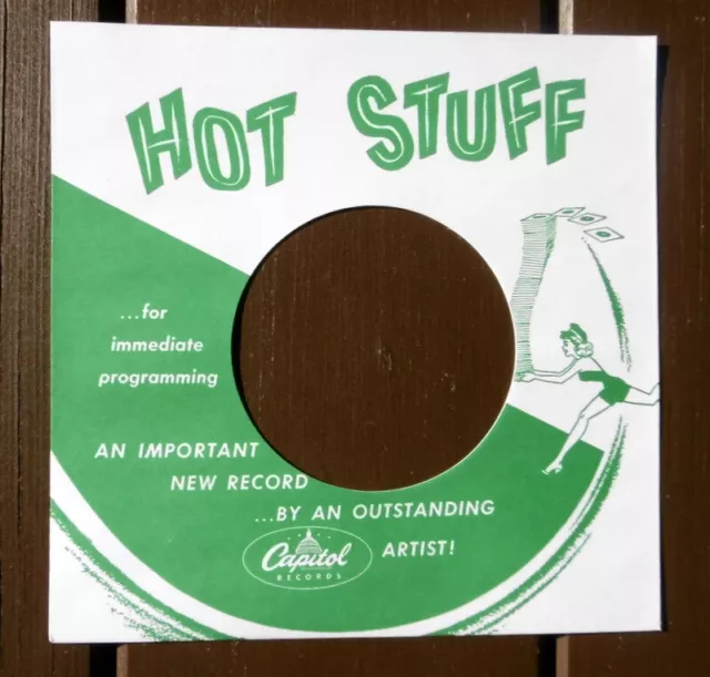 10 Stück "Capitol Records HOT STUFF" Firmenlochcover/FLC 7" Nachdruck 3