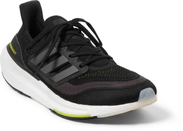 New 2023 Adidas Ultraboost Light Shoes Black/Yellow US Mens Size 12.0 HQ6339