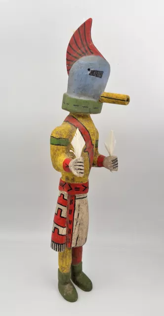 Antique 1920-30s Hopi Native American Carved Painted Cottonwood Kachina 21.5”