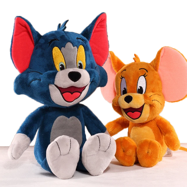 Tom and Jerry Plush Doll Set Cartoon Movie Stuffed Animal Plushie Kids Toy Gift