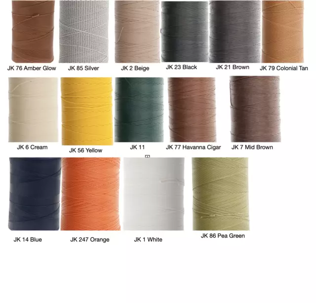 Ritza 25 Tiger Thread 1.4mm Wax Braided Polyester Leather Hand Sewing 25m  Sample