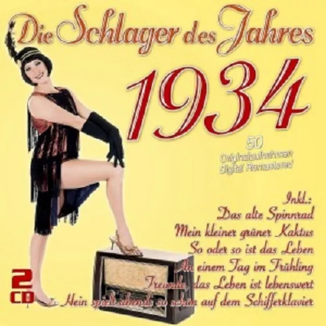 Die Schlager Des Jahres 1934(Comedian Harmonists,Hilde Hildebrand Uvm) 2 Cd Neu