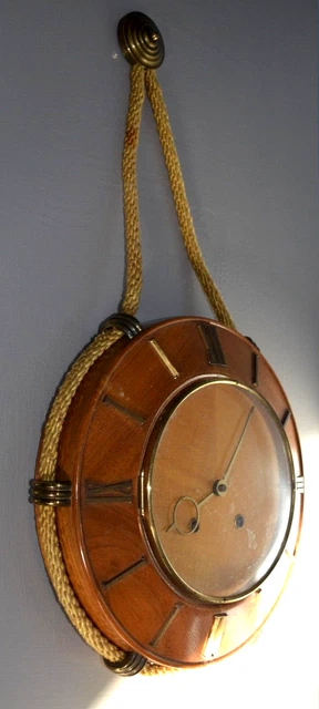 Horloge Murale Nautique en Bois et Plastique en Style Antique 34*23.5cm