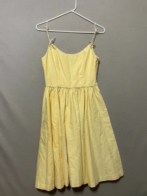 Ralph Lauren Rugby Dress Womens 2 Yellow 100% Cotton Summer