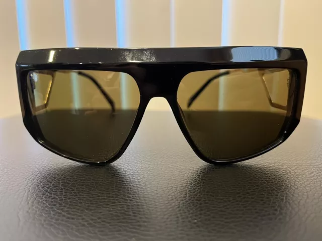 $695 Authentic Balmain BL8091 01 Unisex Black Square Sunglasses w/case 62-15-140