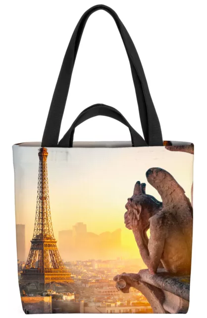 Wasserspeier Paris Tasche Paris Eiffelturm Notre-Dame Kirche Seine Stadt Liebe