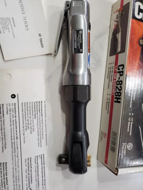 Chicago Pneumatic 1/2" Sq Drive Heavy Duty Air Ratchet 50 ft/lb Torque CP828H 3