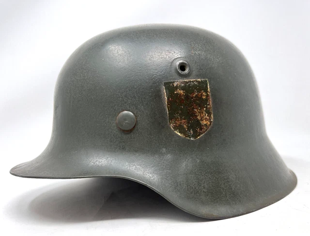 Original Wk2 Alter Militaria Stahlhelm Wehrmacht M42 Herr WW2 (78)
