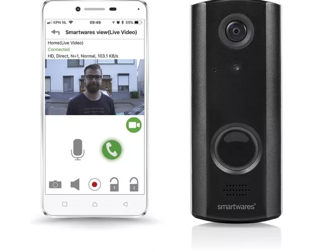 Byron  Smart Wifi Video Doorbell, Wireless Rechargeable 2