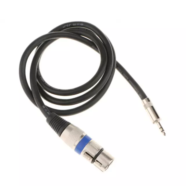 XLR 3P Female to 1/8" 3.5mm Male Stereo F/M Microphone Audio Cable