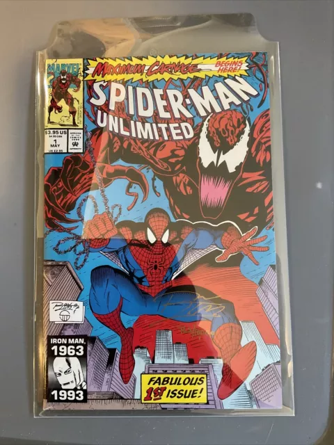 SPIDER-MAN UNLIMITED #1 SIGNED BY RON LIM WITH COA! Limited 10000 Made! B7