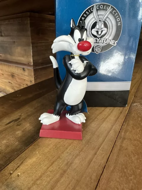 Vintage Sylvester The Cat Looney Tunes Bobblehead Statue Warner Brothers