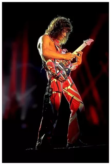 Eddie Van Halen Poster 24x36 Inch Photo Very Rare Print Wall Art Print - EVH09