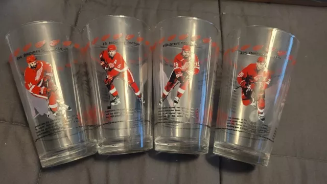 1990s Arbys Detroit Red Wings Classes Complete Set Of 4 Stanley Cup NHL