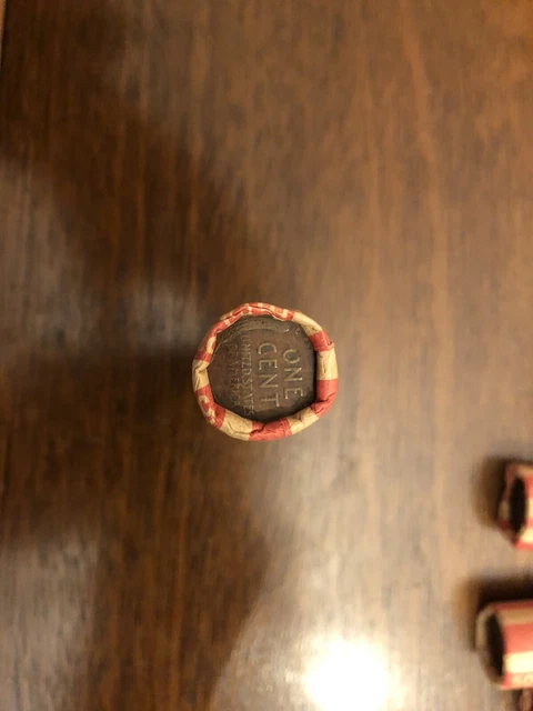 Us Wheat Pennies / Cent / Lincoln Shotgun Penny Roll Lot Of 10 -Unsearched By Me 2
